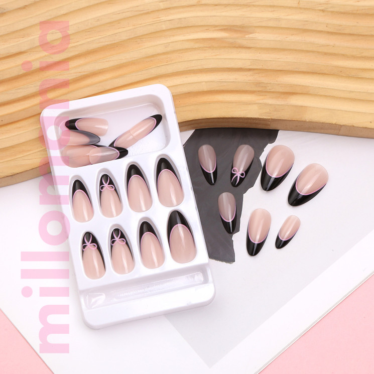 Ногти накладные средние френч 24шт