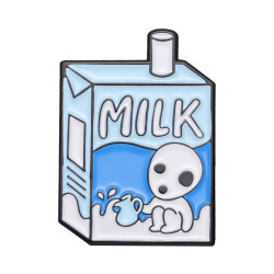 Значок металл Лапша Молоко