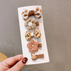 Заколка зажим Зайка набор 5 шт