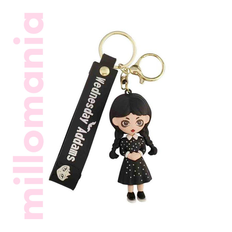 Брелок силиконовый Wednesday Addams