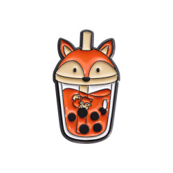 Значок металл Bubble Tea Звери