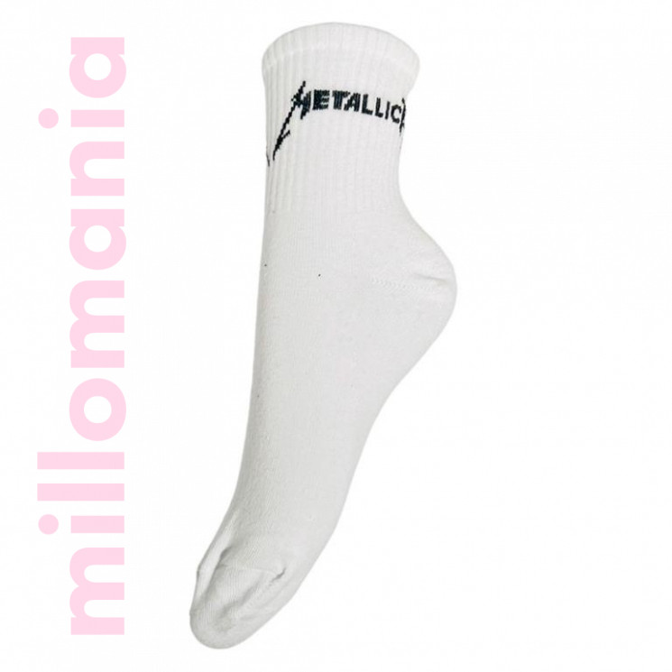 Носки средние хлопок надпись Metallica CL