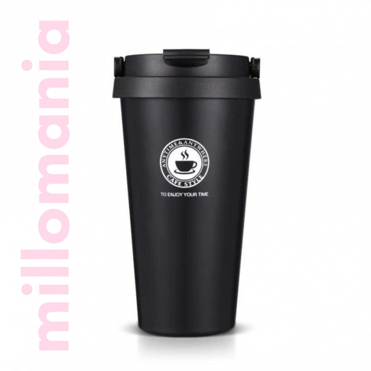 Термокружка Coffee нержавеющая сталь 380-510 мл