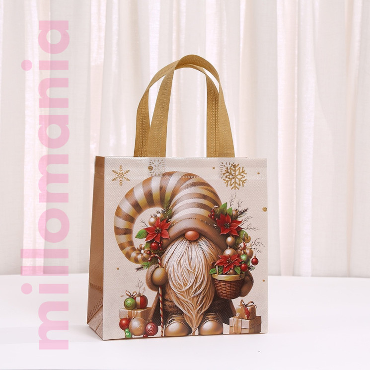 Сумка упаковка подарочная ткань Новый год Сумка упаковка подарочная ткань Новый год