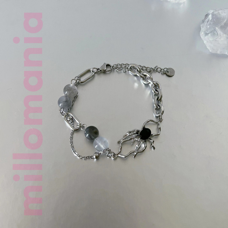 Браслет металл Паук