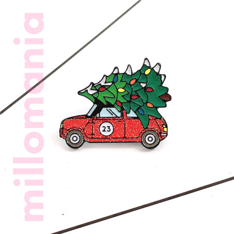 Значок металл Новый год