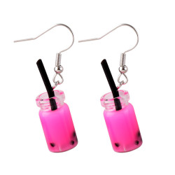 Серьги акрил Банка смузи