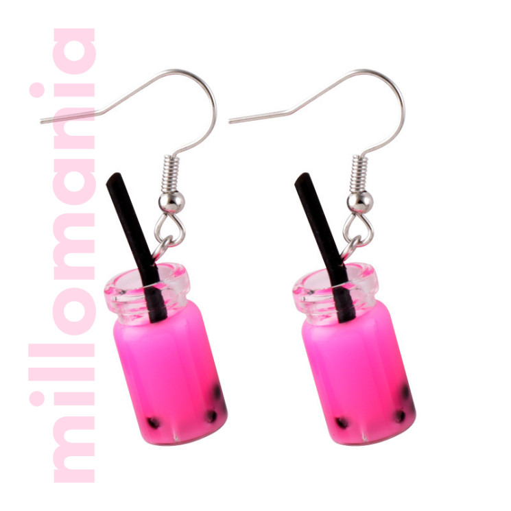 Серьги акрил Банка смузи