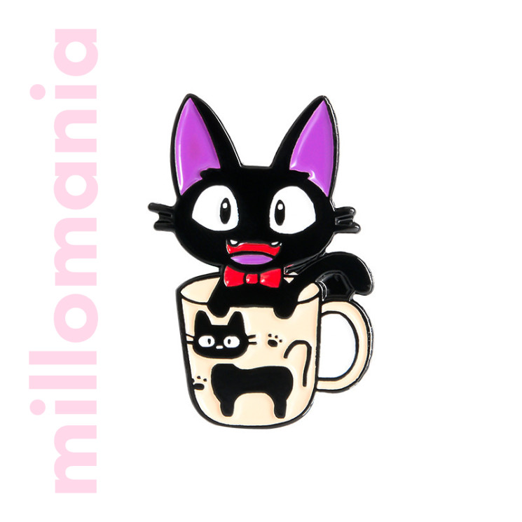 Значок металл Котик