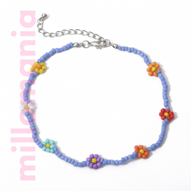 Подвеска choker бисер Ромашка