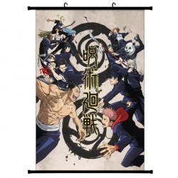 Постер аниме ткань Jujutsu Kaisen/Магическая битва