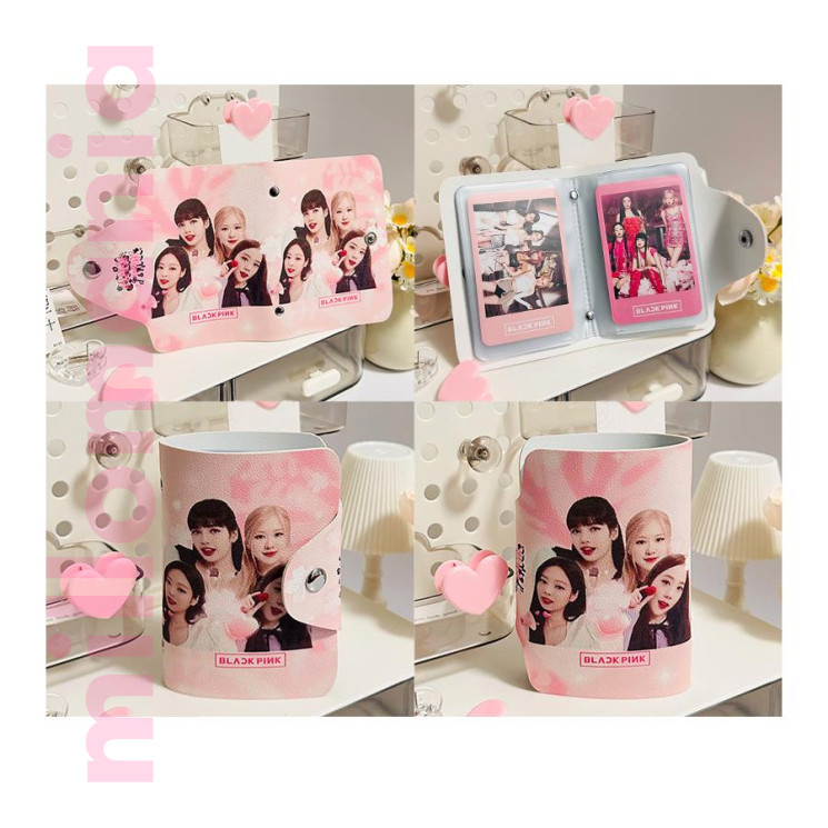Альбом для хранения карточек +2 карточки K-Pop BlackPink 10.5*7см PU