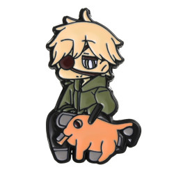 Значок металл аниме Chainsaw Man/Человек Бензопила