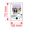 Брелок акриловый BlackPink 7.3x5 см