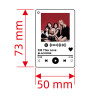 Брелок акриловый BlackPink 7.3x5 см