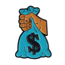 Значок металл Money