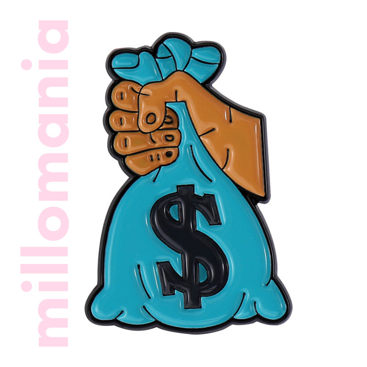 Значок металл Money