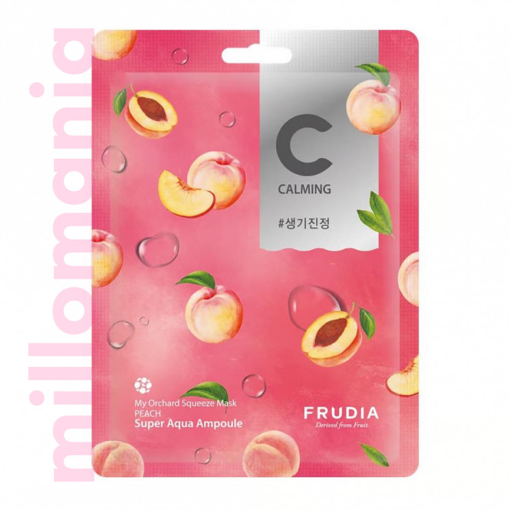 Маска для лица разовая увлажняющая FRUDIA PEACH CALMING 20g