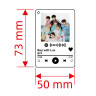 Брелок акриловый BTS 7.3x5 см