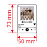 Брелок акриловый BTS 7.3x5 см
