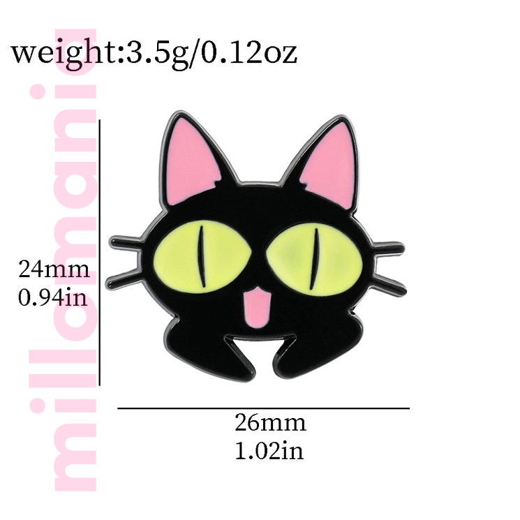 Значок металл Котик