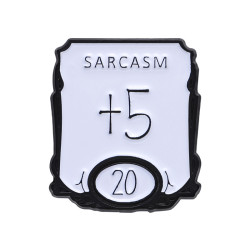 Значок металл Sarcasm