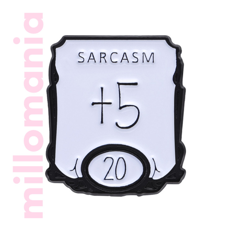 Значок металл Sarcasm