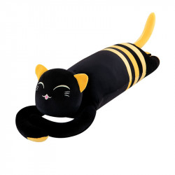 Подушка-игрушка плюшевая длинная Кот полосатый
