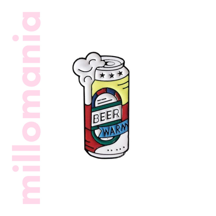Значок металл Beer Warm