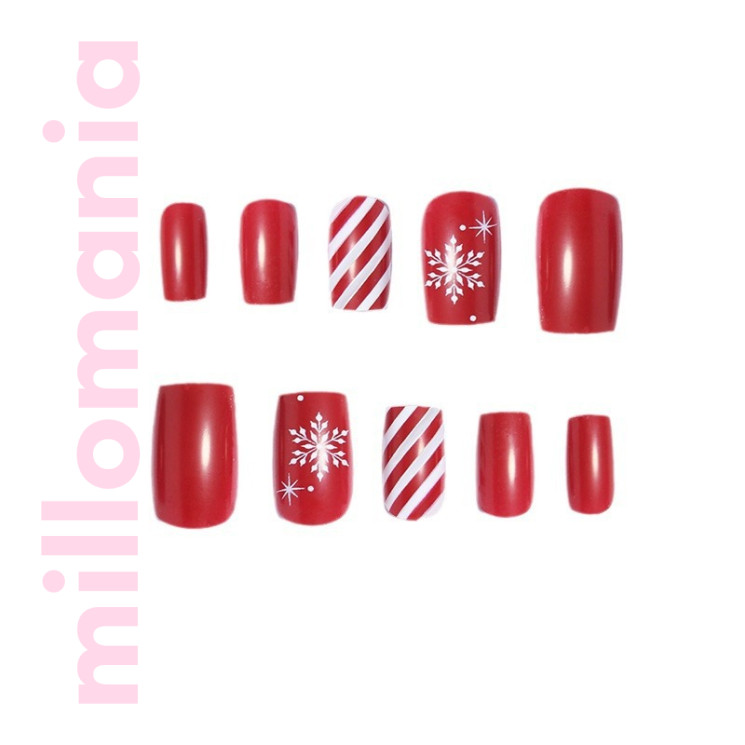 Ногти накладные Новый Год 24шт