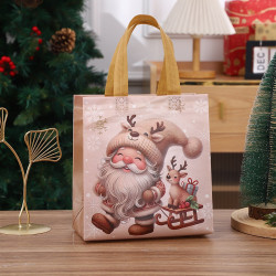 Сумка упаковка подарочная ткань Новый год