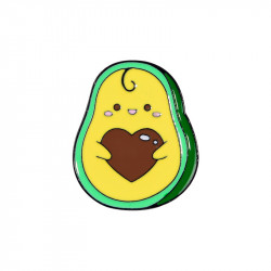 Значок металл Авокадо сердце