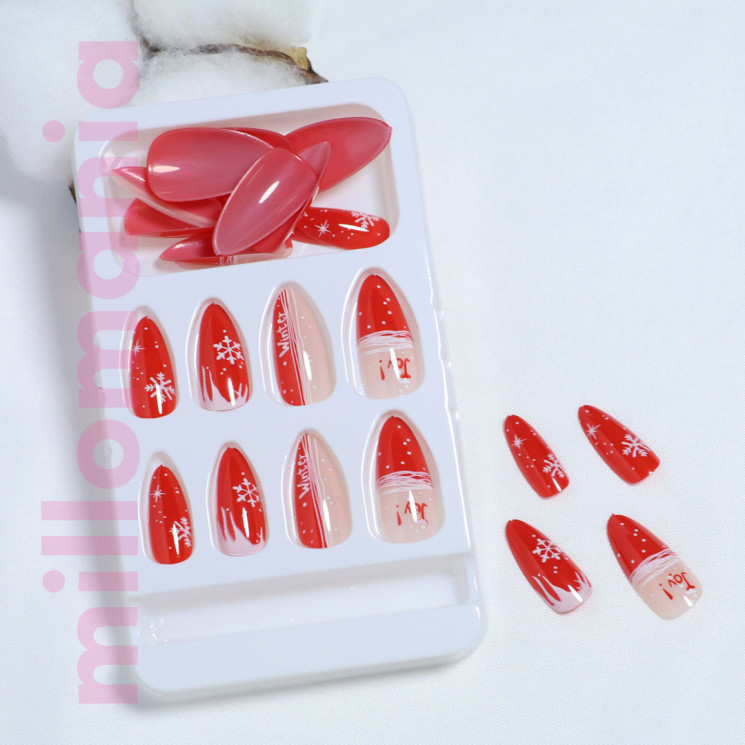 Ногти накладные Новый Год 24шт