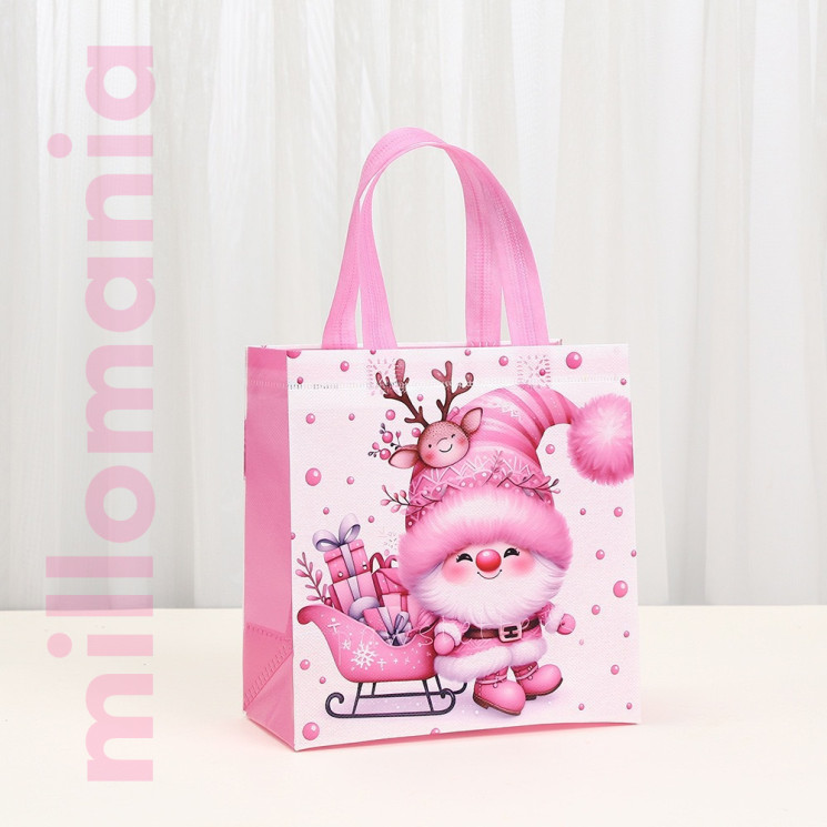 Сумка упаковка подарочная ткань Новый год Сумка упаковка подарочная ткань Новый год