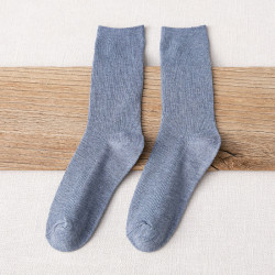 Высокие носки джинсово-синего цвета