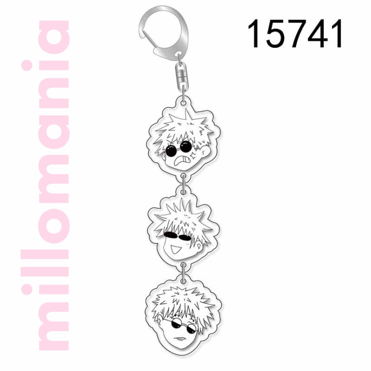 Брелок акрил составной 3 секции аниме Магическая Битва