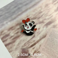 Значок металл Панда