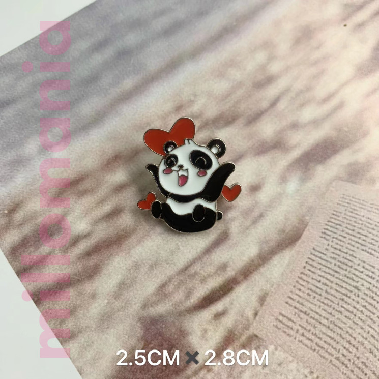 Значок металл Панда