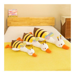 Игрушка-подушка плюшевая Утка в костюме пчелы
