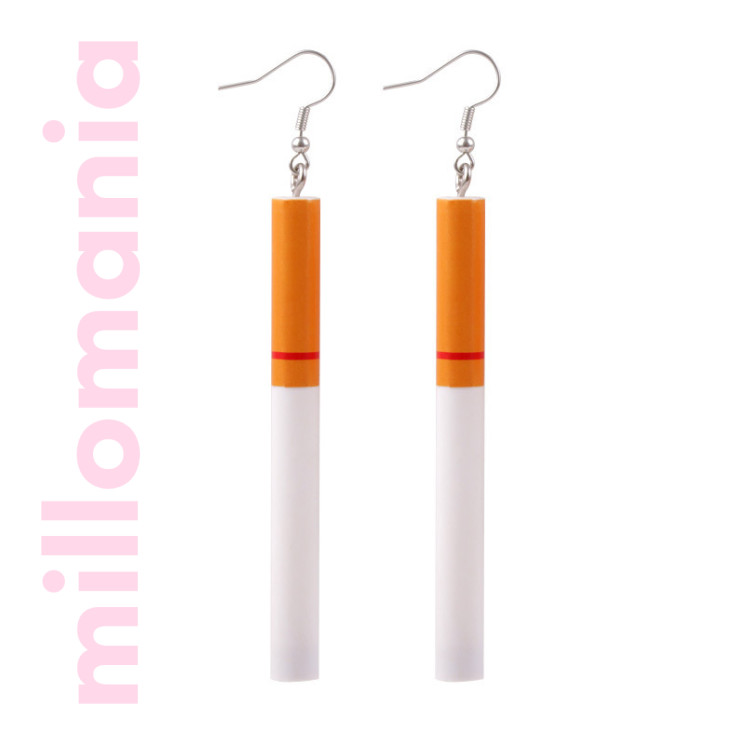 Серьги акрил Сигареты