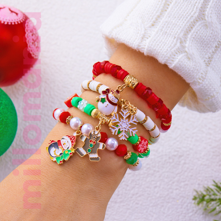 Браслет Новый год набор 4 шт